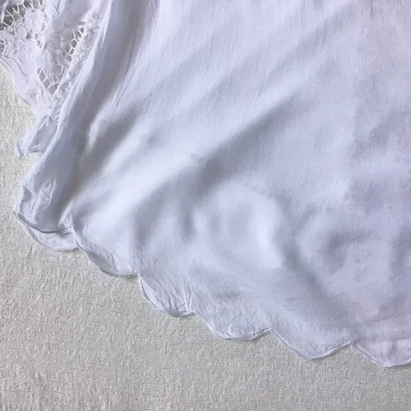 Lush Swim Cover Up Woman’s Size Medium Floral Pattern Cutouts Bell Sleeves - Picture 7 of 14